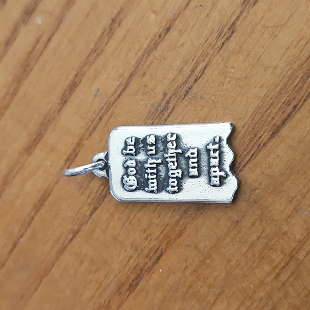 RETIRED James Avery Mizpah Charm, Sterling Silver
